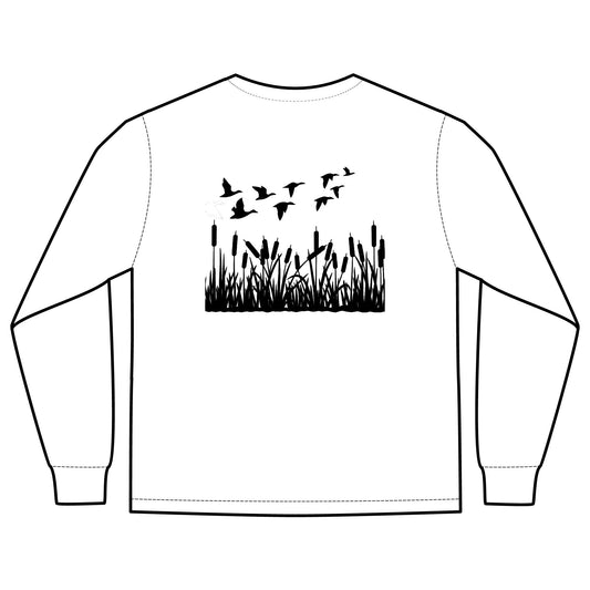 Marshland Birds Long Sleeve Pocket Tee