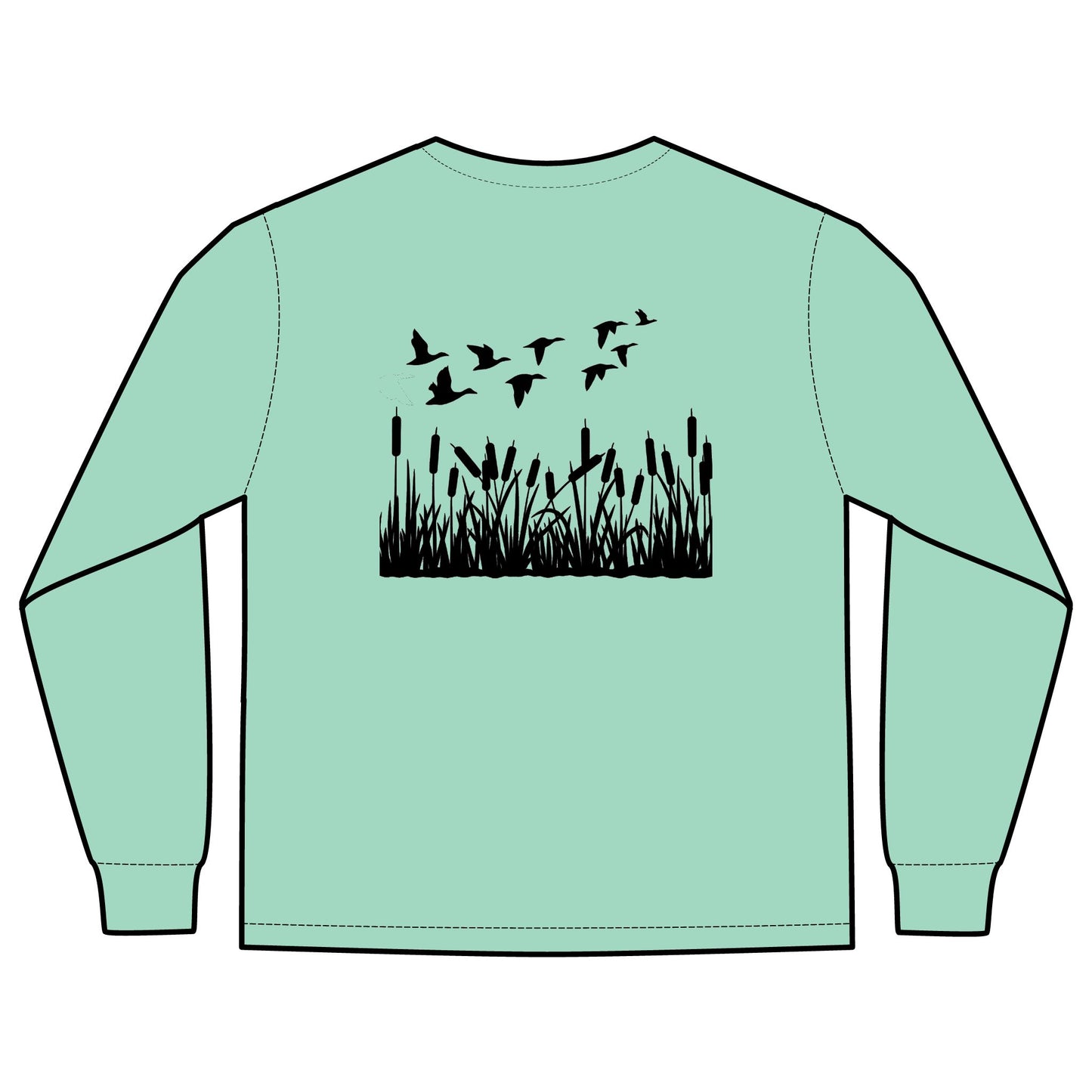 Marshland Birds Long Sleeve Pocket Tee