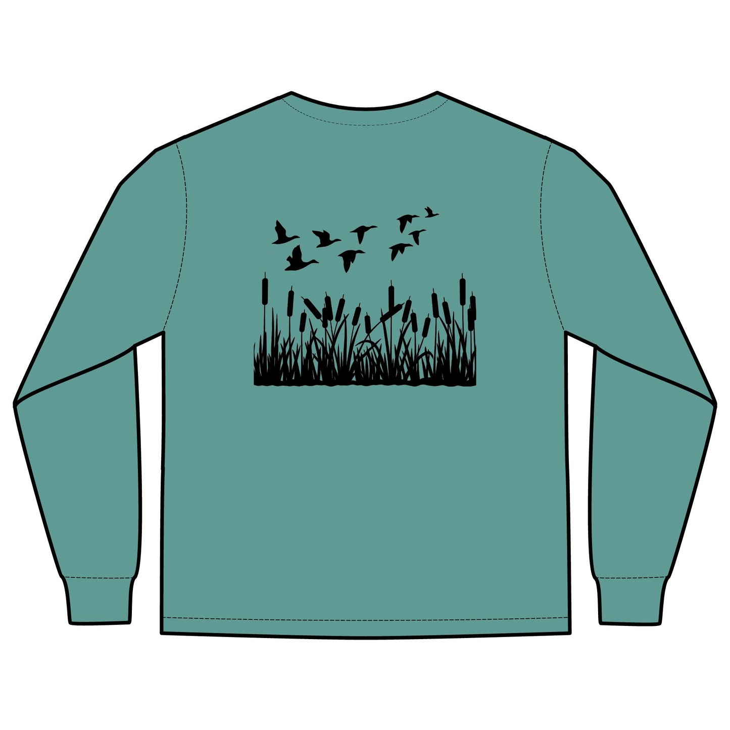 Marshland Birds Long Sleeve Pocket Tee
