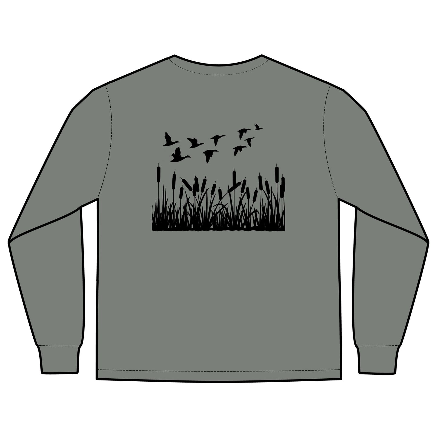 Marshland Birds Long Sleeve Pocket Tee