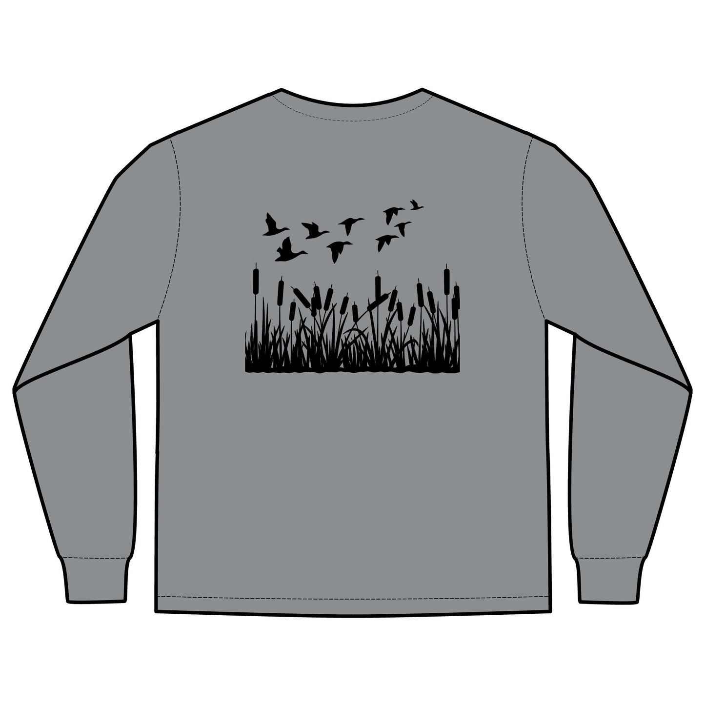 Marshland Birds Long Sleeve Pocket Tee