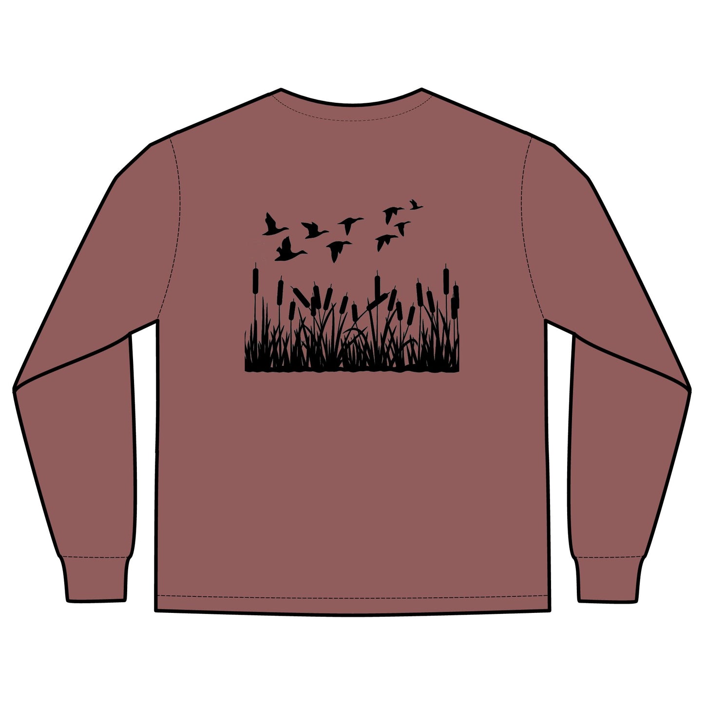 Marshland Birds Long Sleeve Pocket Tee