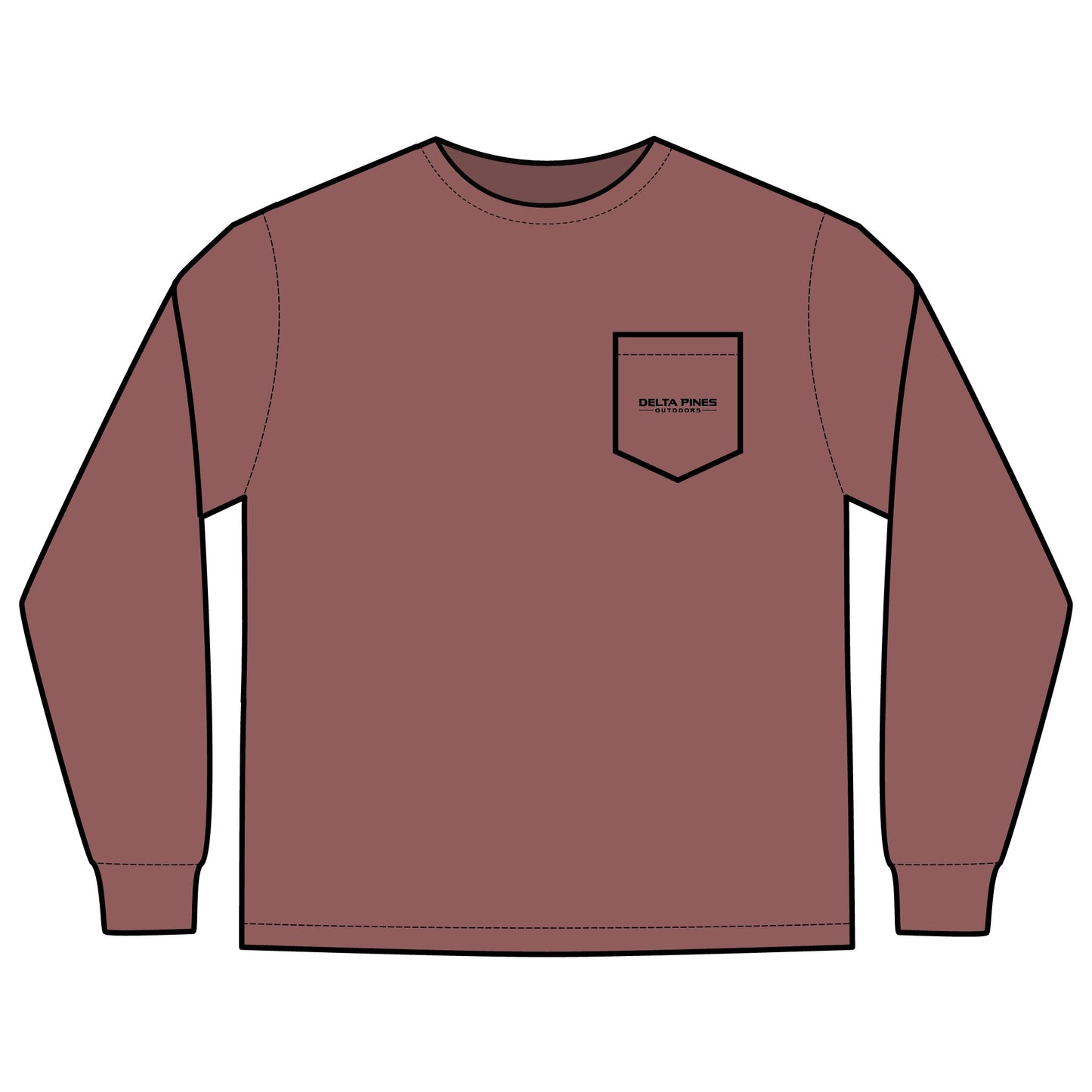 Marshland Birds Long Sleeve Pocket Tee