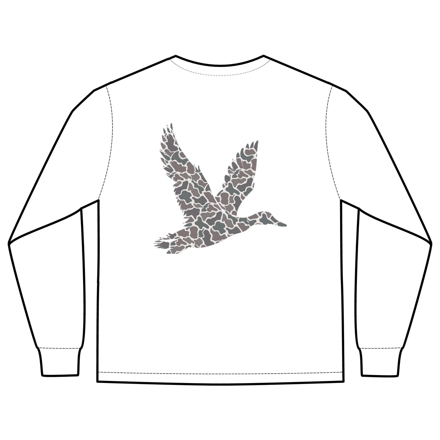 Duck Silhouette Long Sleeve Pocket Tee