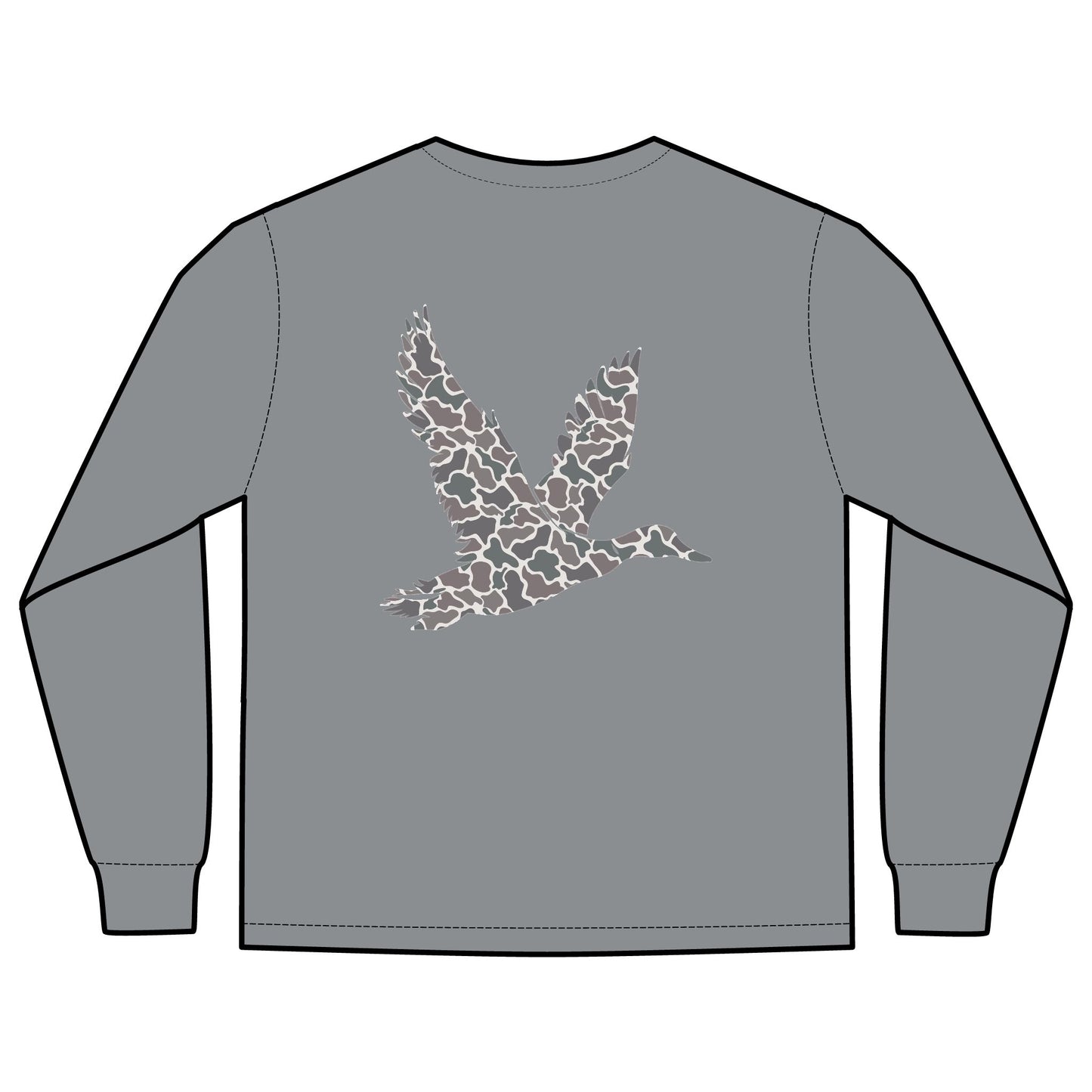 Duck Silhouette Long Sleeve Pocket Tee