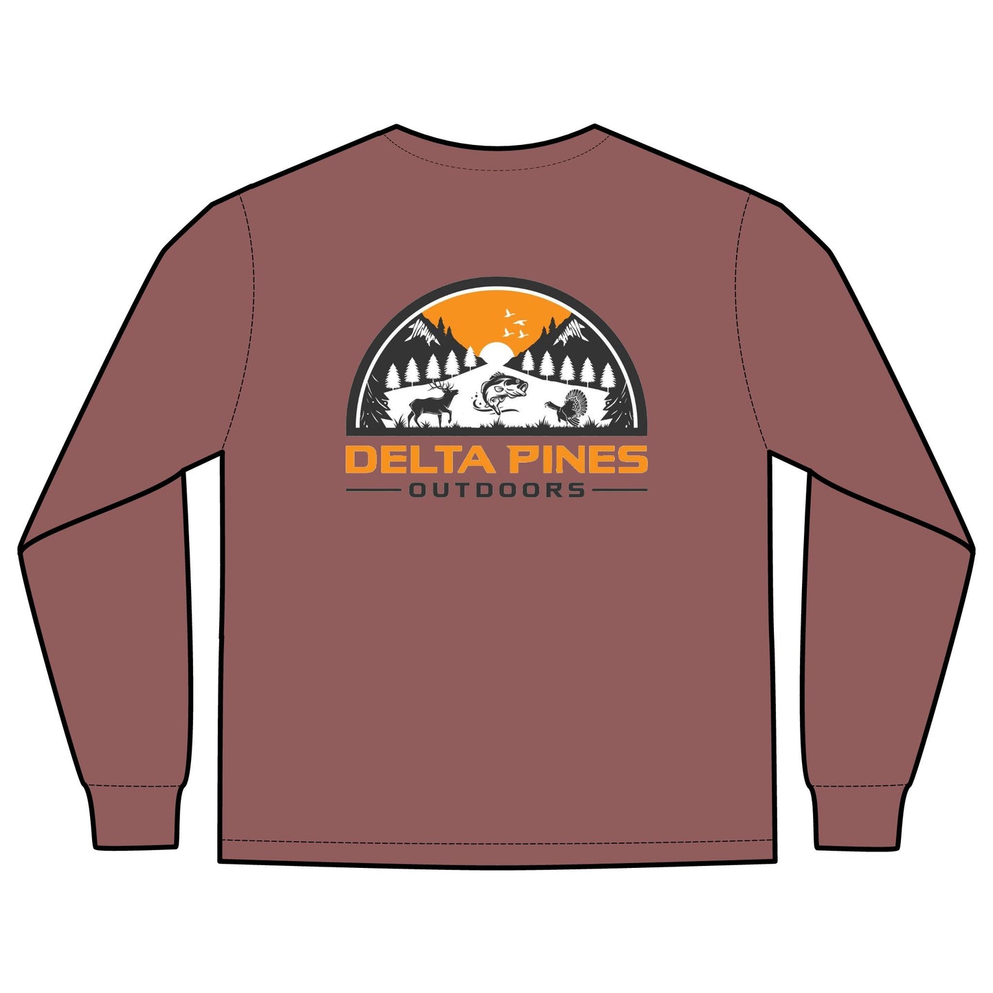 Delta Pines Outdoors Long Sleeve Pocket Tee