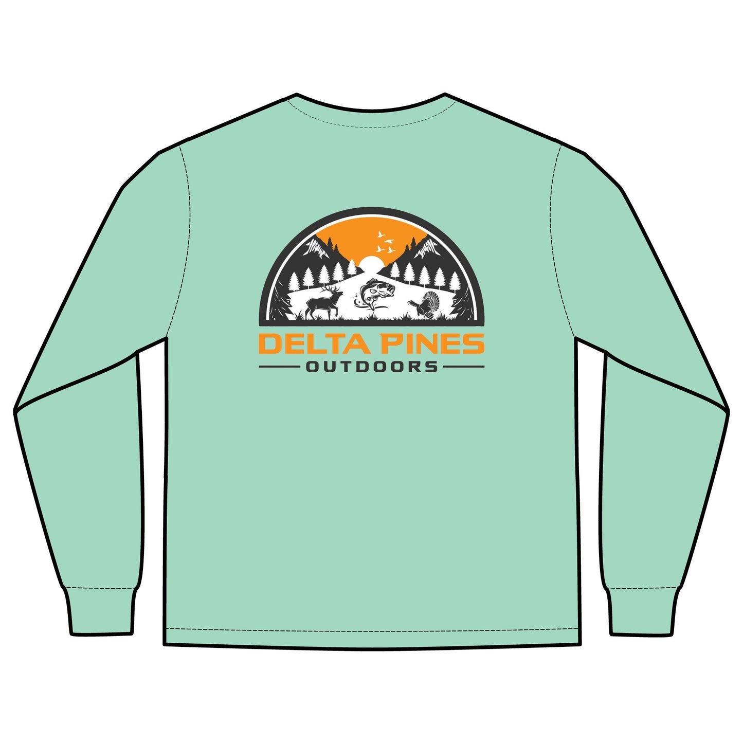 Delta Pines Outdoors Long Sleeve Pocket Tee