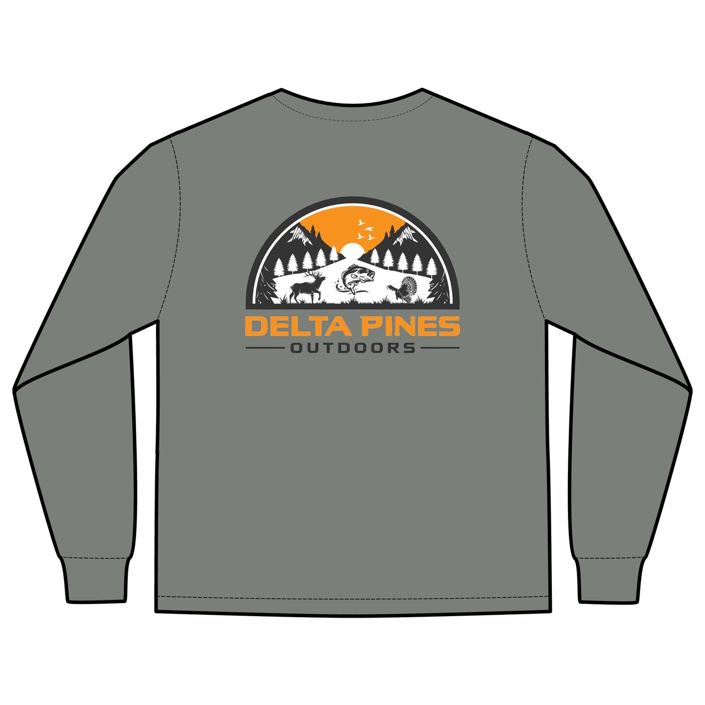 Delta Pines Outdoors Long Sleeve Pocket Tee