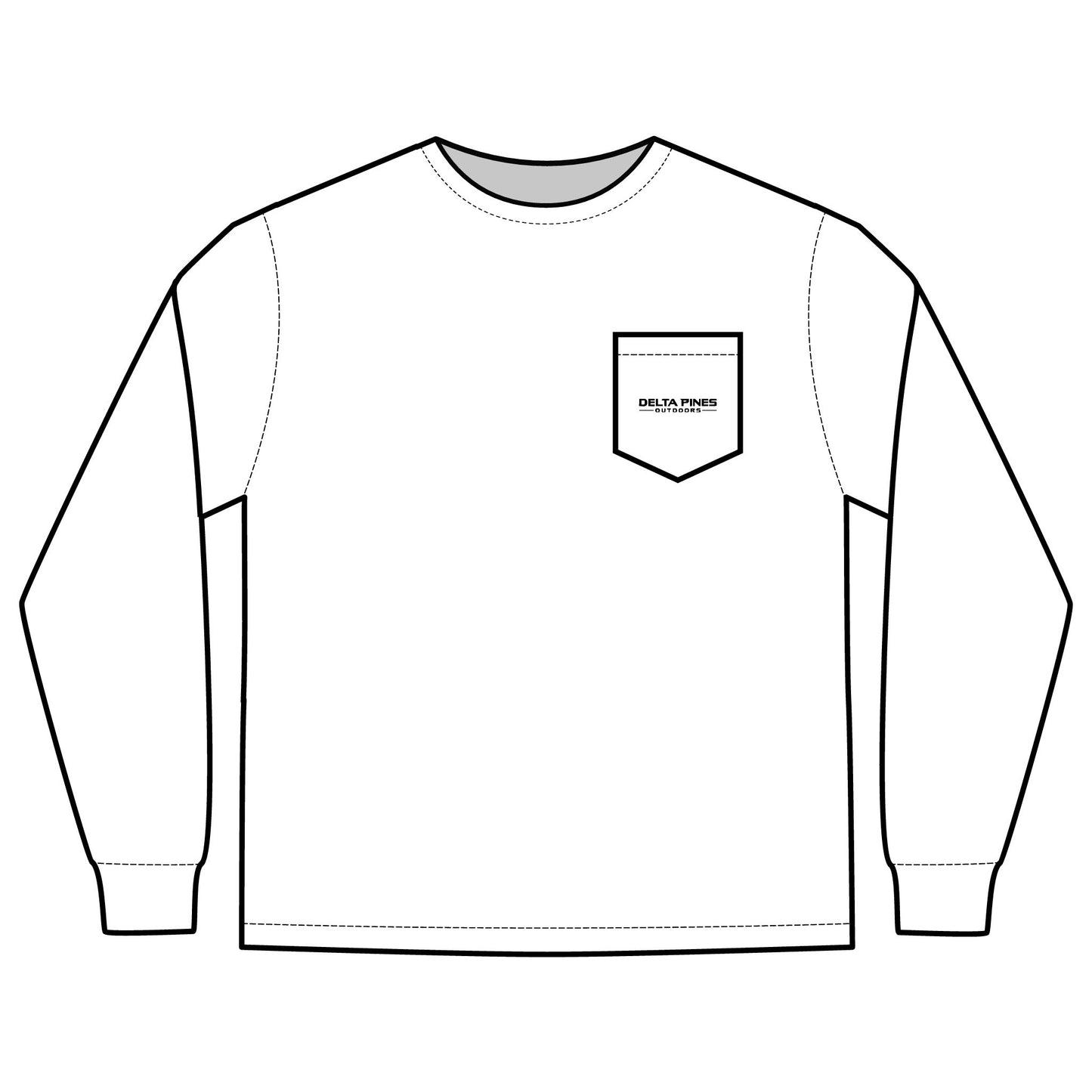 Duck Silhouette Long Sleeve Pocket Tee