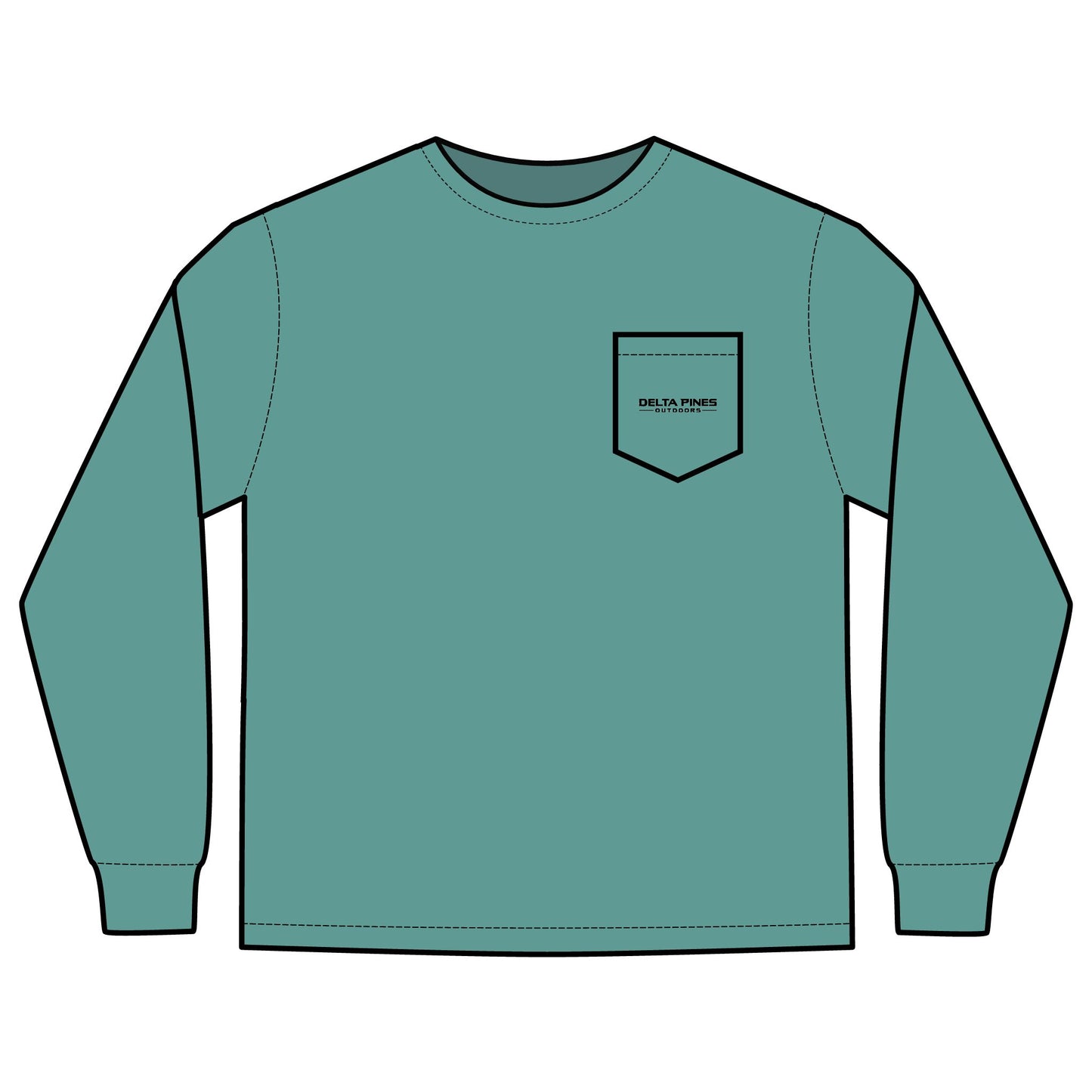 Duck Silhouette Long Sleeve Pocket Tee