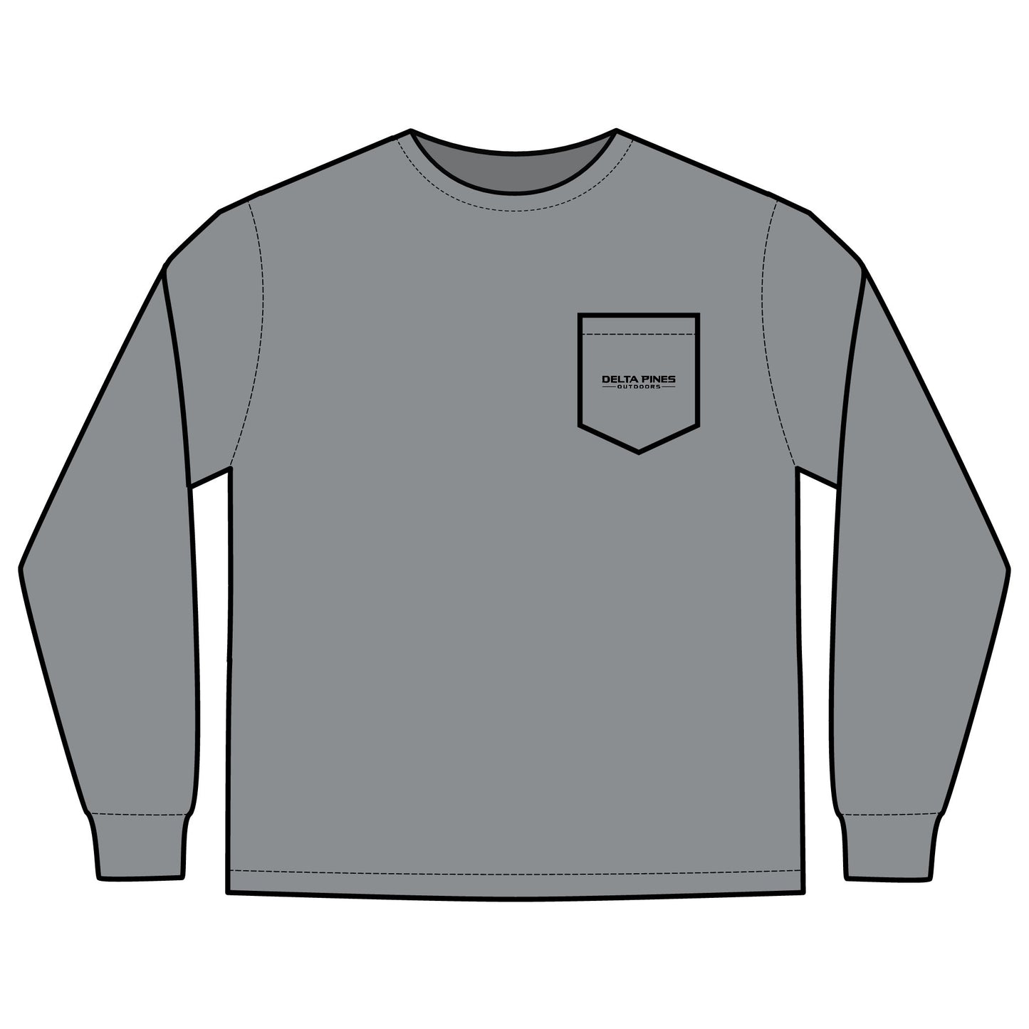 Duck Silhouette Long Sleeve Pocket Tee